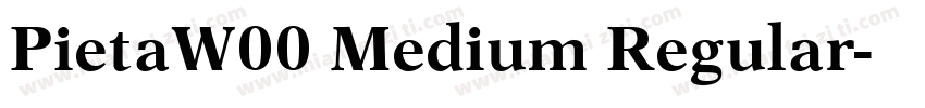 PietaW00 Medium Regular字体转换